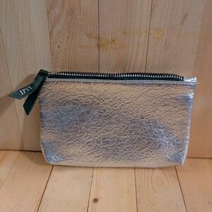 Ipsy Silver Cosmetic Bag
